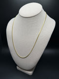 22" 14K Yellow Gold Cuban Chain 2.5mm 10.22g