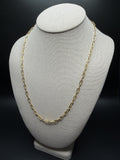 22" 14k Yellow Gold Paperclip 4mm 5.93g