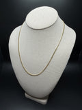 20" 10K Yellow Gold Cuban Chain 2.5mm 8.4g