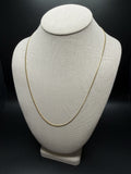 22" 14k Yellow Gold Cuban 1.75mm 5.4g