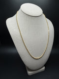 22" 14K Yellow Gold Byzantine 2mm 7.23g