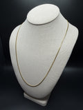 24" 14k Yellow Gold Cuban 2mm 8.9g