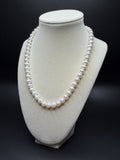 18" 14k Yellow Gold 8mm Freshwater Pearl Necklace 41g
