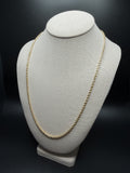 24" 14K Yellow Gold Rope 3mm 19.1g