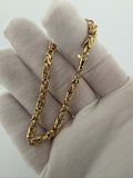 7.25" 14k Yellow Gold Byzantine 4.5mm 5.25g