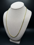 24" 10k Yellow Gold Cuban 4mm 25.53g