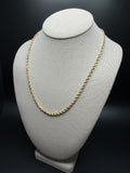 20" 14K Yellow Gold Rope 3.5mm 21.82g
