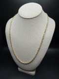 24" 14k Yellow Gold Rope 4mm 31.05g