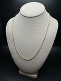 22" 14K Yellow Gold Rope Chain 2.5mm 10.71g