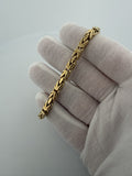 7.5" 14K Yellow Gold Byzantine 5mm 12.14g