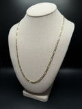 24" 14k Yellow Gold Figaro 4mm 13.72g