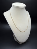 18" 14K Yellow Gold Box Chain 1mm 3.9g