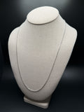 24" 14k White Gold Herme$ 2mm 5.15g
