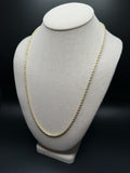 24" 10K Yellow Gold Rope Chain 3mm 16.75g