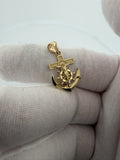 1.25" 14K Yellow Gold Mariner Cross 4.5mm Bail 1.8g