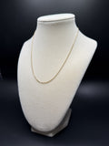 16" 14k Yellow Gold Franco 1mm 2.65g
