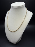 18" 14K Yellow Gold Rope 3mm 4.6g