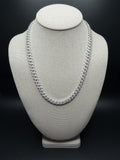 20" 8mm silver moissanite Cuban chain, 12.6ctw D VVS1, 58.2g – Ott Family Jewelry (3)
