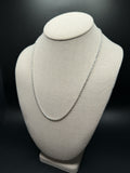 20 inch 2.2mm rope chain in 14K white gold, 7.64g, view 3 - Ott Family Jewelry