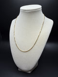 18" 14K Yellow Gold Box Chain 1.5mm 6.65g