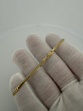 7.5" 2.5mm solid 10K yellow gold Cuban link bracelet, 3.2g – Ott Family Jewelry (3)