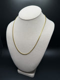 20" 14k Yellow Gold Cuban 3mm 15.53g