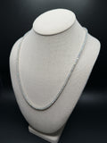 22" Silver 18ctw VS/VVS Lab Diamond Tennis Chain 3.5mm 32.5g