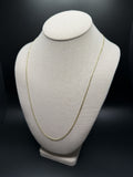 24" 14k Yellow Gold Curb 2mm 4.6g