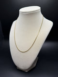 18" 14K Yellow Gold Cuban Chain 2mm 5.5g