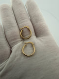 15mm 14k Yellow Gold Huggies 1.5g