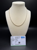 17" 14K Yellow Gold 7.03ctw E-F VS Lab Diamond Tennis EGL Certified – 2.2mm – 11.14g