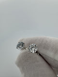 14k White Gold 1.5ctw VS/VVS Lab Diamond Studs 1.0g