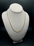 20" 10K Yellow Gold Cuban Chain 3mm 12.13g