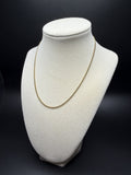 16" 10K Yellow Gold Cuban Chain 2mm 4.4g