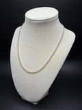 17" 14k Yellow Gold 7.00ctw E-F VS Lab Diamond Tennis Chain EGL Certified 2.2mm 11.16g