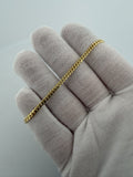 7.5" 14k Yellow Gold Cuban 3mm 5.84g