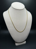 20" 14k Yellow Gold Cuban 3mm 14.95g