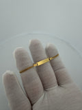 6.25" 14K Yellow Gold Cuban Baby ID Bracelet 2.5mm 2.0g