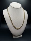 10K yellow gold 6mm handmade Miami Cuban link chain with box lock clasp