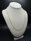 22" 14K Yellow Gold Franco 1.8mm 9.1g
