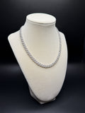 16" Silver 12ctw Moissanite Cuban 6mm 38.0g