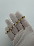 8" 14K Yellow Gold Rope 5mm 5.3g