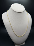 22" 14K Yellow Gold Franco Chain 1.8mm 8.5g