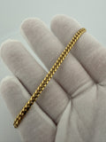 8" 14k Yellow Gold Cuban 4mm 10.21g