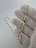 20" 14k Yellow Gold Curb 2mm 4.0g (#1)