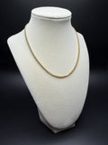 16" 14k Yellow Gold Foxtail Franco 2mm 5.8g