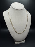 22 inch 4mm Figaro chain in 14K yellow gold, 11.9g, view 4 - Ott Family Jewelry