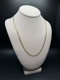 22" 14K Yellow Gold Curb 3.8mm 7.92g