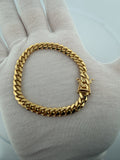 7" 14K Yellow Gold Cuban Bracelet 6mm 22.73g