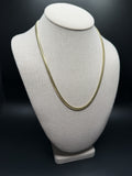 20" 14k Yellow Gold Cuban Link Chain 4mm 25.2g